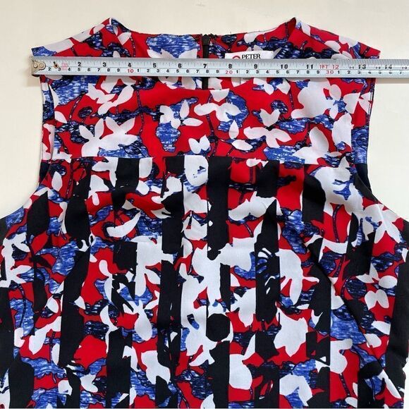 Peter Pilotto for Target  Red Crepe Sheath Fluted Hem
Dress Sz XS - Picture 15 of 16